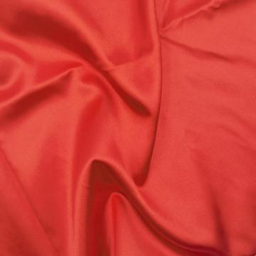 Girls Polyester Plain Orange Spandex Satin Dress Fabrics