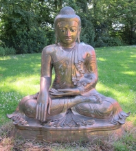 outdoor decoration sculpture metal craft large bronze buddha statue