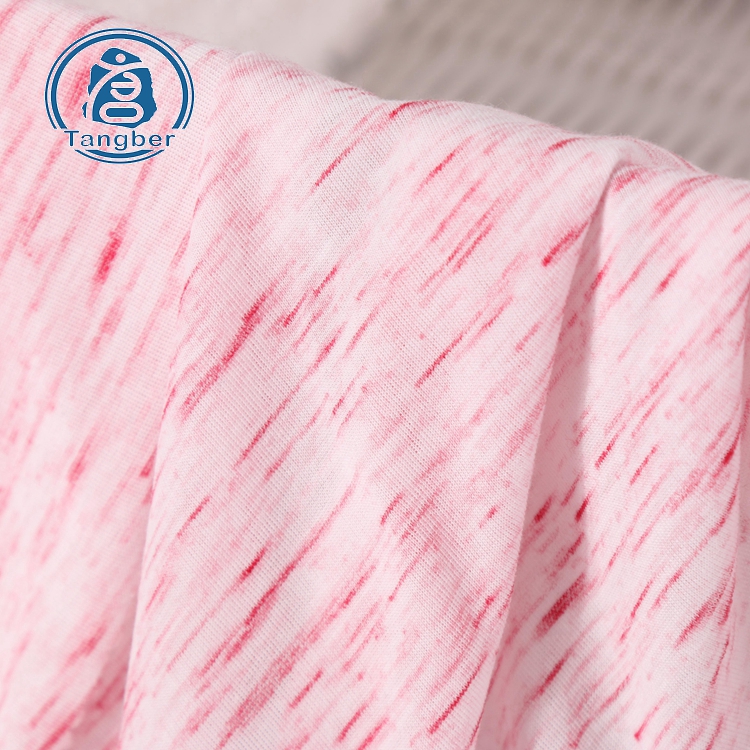 Fancy design china factory satin yarn polyester rayon hacci jersey fabric for dress