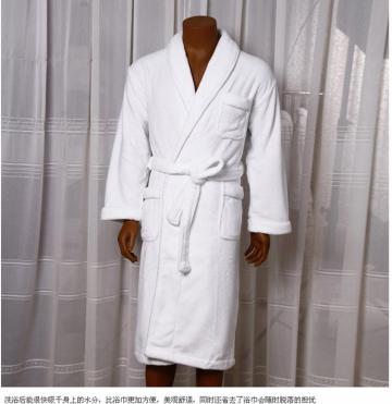 White Coral Fleece Hotel Spa Robe