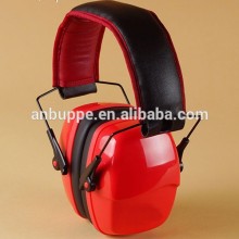 CE EN352-1 red soundproof headband safety kid earmuff for sleeping