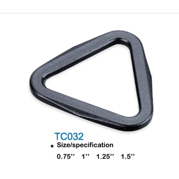SBS black triangle rings buckles with plastic TC032