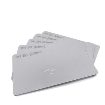 Blank Silver Card Gold Loyalty Card