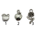 Supply Metallic Fruit Charms for DIY Craft Accessories Rose Flower Pendants Keychain κολιέ κολιέ