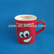wholesale classic nescafe fancy mugs for sale with customized logo in square shape
