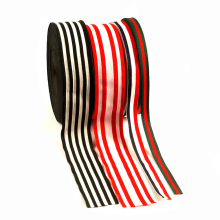 WW10002 Stripe Narrow Woven Elastic Tape: Bright and Durable Colorful Webbing Tape