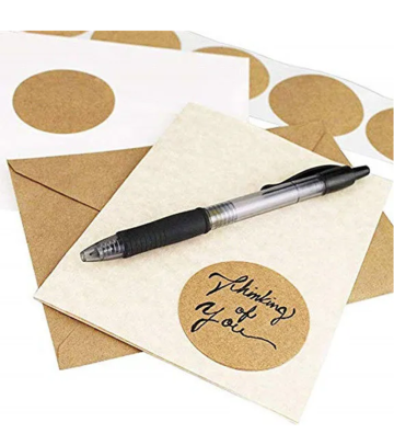 Sell well adhesive kraft paper sticker label