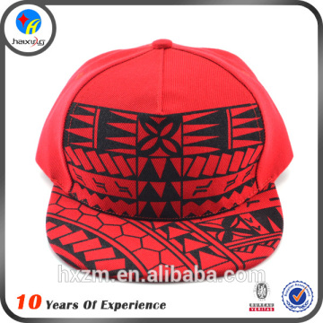 wholesale printed red snapback cap