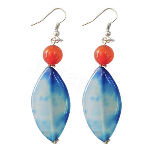 Natural Gemstone Agate Earring