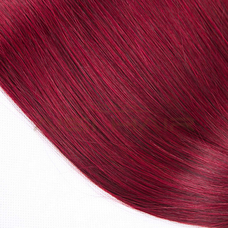 Aisi Hair  Price 8a Grade 3 Bundles Red Double Drawn Brazilian Hair Weave Bundles