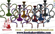 Stainless Steel Colorful Medium Hookah With 2 Hoses