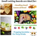 RV Cutting Board Campsite Retro Happy Camper Bamboo Wood Camper Ropping Board Perfect Taca do warzyw dla sera owocowego