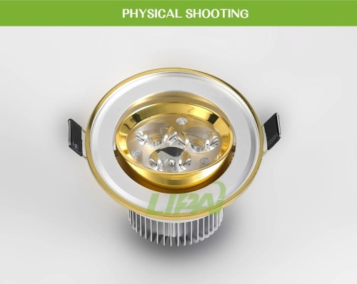 LED golden plating celing light 3W led ceiling light 2600K 2700K 2800K