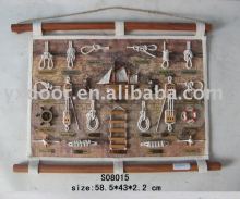 cloth nautical wall hanging/ cloth frame/ cloth decorative hang wall, sea style