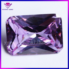 Lab Created Cubic Zirconia Amethyst Princess Cut Italian CZ Jewelry Stone