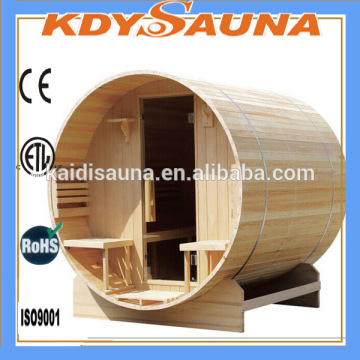 outdoor finnish sauna or barrel sauna