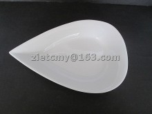 wholesale white porcelain plate in heart shape for promotion
