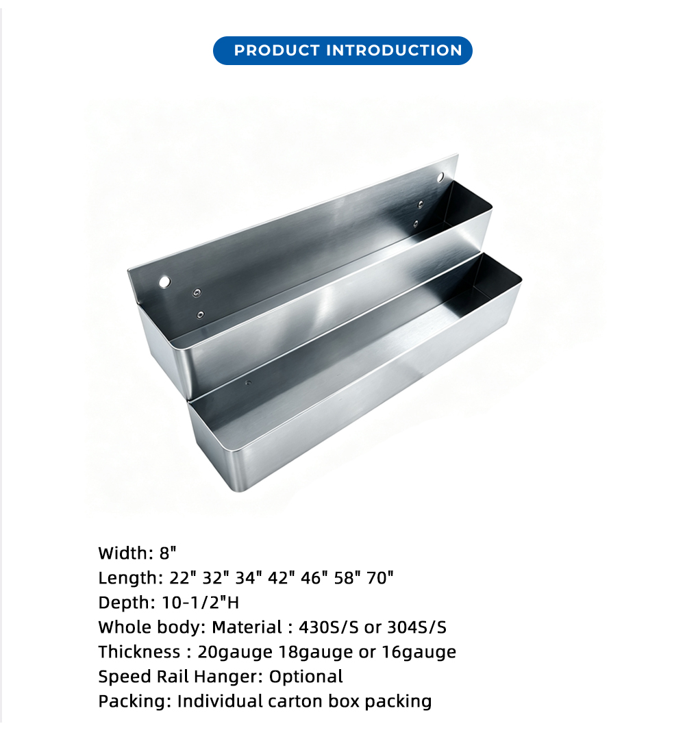 صينية من الفولاذ المقاوم للصدأ مكونة من طبقتين X 2-Tier Double Compartment Stainless Steel Tray X