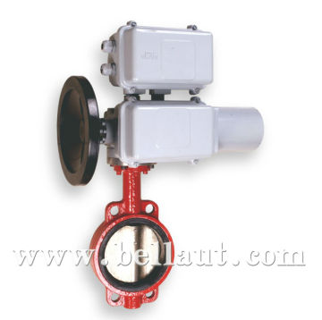 PTFE lined butterfly valves with actuator