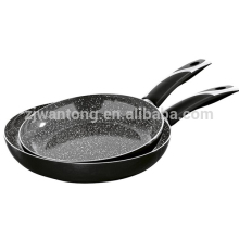 Aluminum black ceramic stone fry pan,induction fry pan