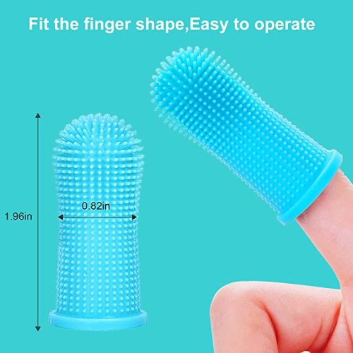 Silicone Dog Finger Bàn chải đánh răng Bàn chải lông chó mềm