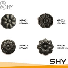 decorative wrought iron rosettes for garden fencing