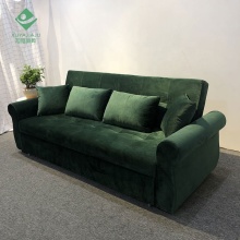 Dark Green Velvet Luxury Sleeper Sofa Bed from Foshan Xuya Furniture