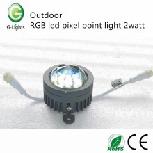 Luz de punto de píxel LED RGB al aire libre 2watt