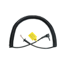 Copper Core Telescopic Spiral Cable with Black Elasticity