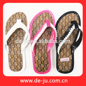Shinny Woven Soles Ladies Trendy Sandals