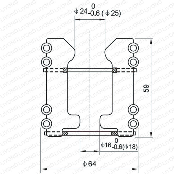 Copper electric contacts supplier 630A female contact tulip contact for vacuum circuit breaker VCB