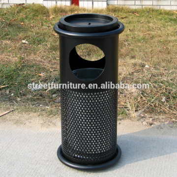Outdoor metal waste paper bin cheap waste bin price