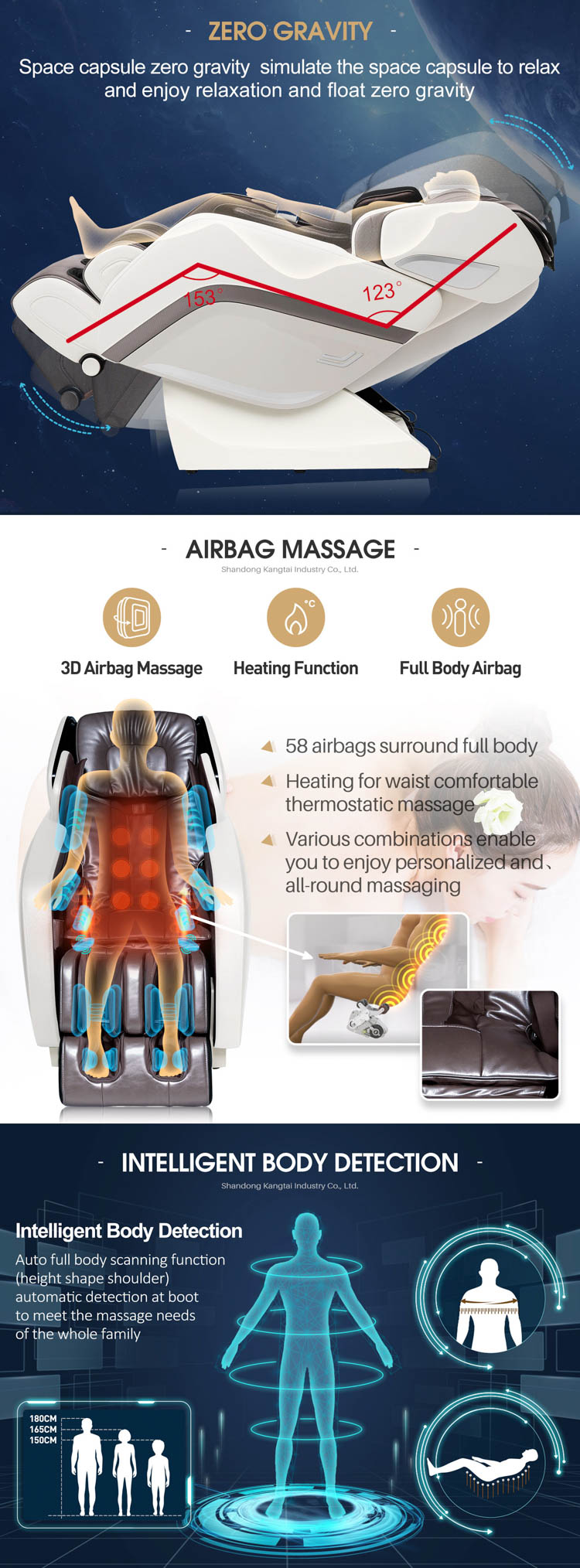 RK7805LS Body care healthy product massage chair