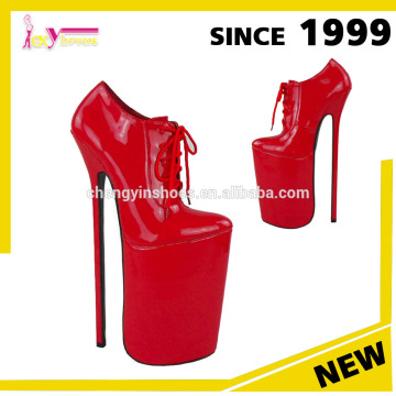 Good Quality Sexy Very High Plaform Popular Point Toe Red Beautiful High Heel Platform Shoes for Women