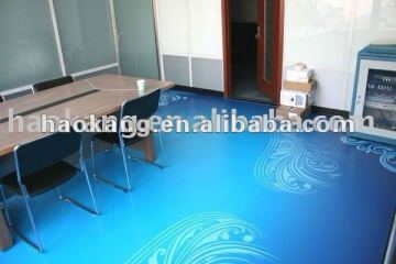 PVC floor covering for office