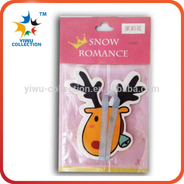 Advertising custom cheap hanging paper car air freshner