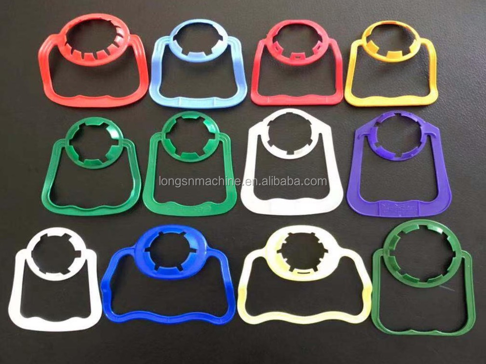 Fully automatic plastic bottled handle inserts machine handle ring lifting insert machine ring pull cap cap machine