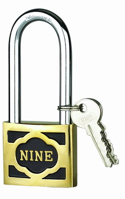 M-thick Cast Brass Padlock With Long Shackle