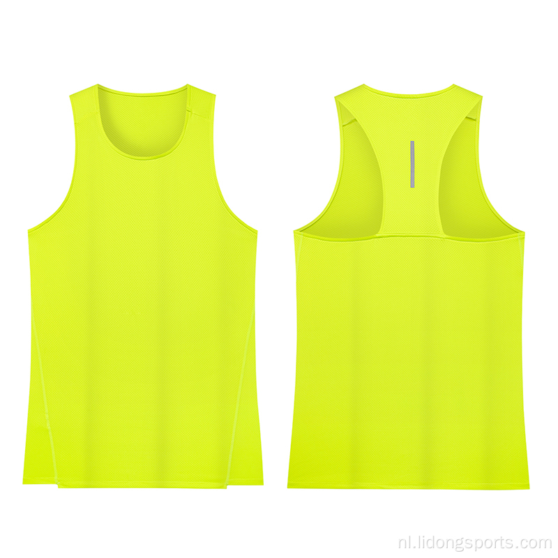 Gym snel droge mouwloze sportmannen tanktop