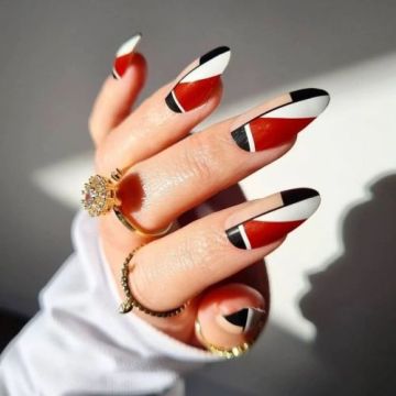 Mix color Full/Half covered coffin false nails