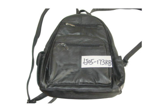 Waterproof Black Leather Travelling Backpacks For Hiking ,  Travelling