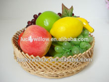 Natural wicker fruit basket / willow vegetable basket / tray