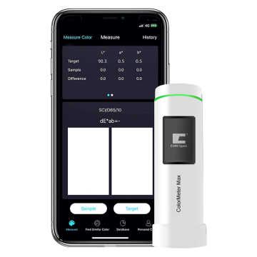 Portable colorimeter mobile app