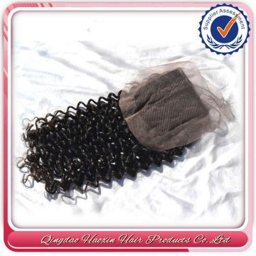 Looking Natural Grade 5a Cheap Peruvian Curly Lace Closure