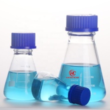 Customized Plastic Narrow Mouth Graduated Conical Flask with Blue Screw Cover (1000ml/500ml/250ml)
