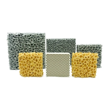 High-Efficiency 10-40 PPI Ceramic Foam Filters for Foundry Applications (Silicon Carbide, Zirconia, Alumina)