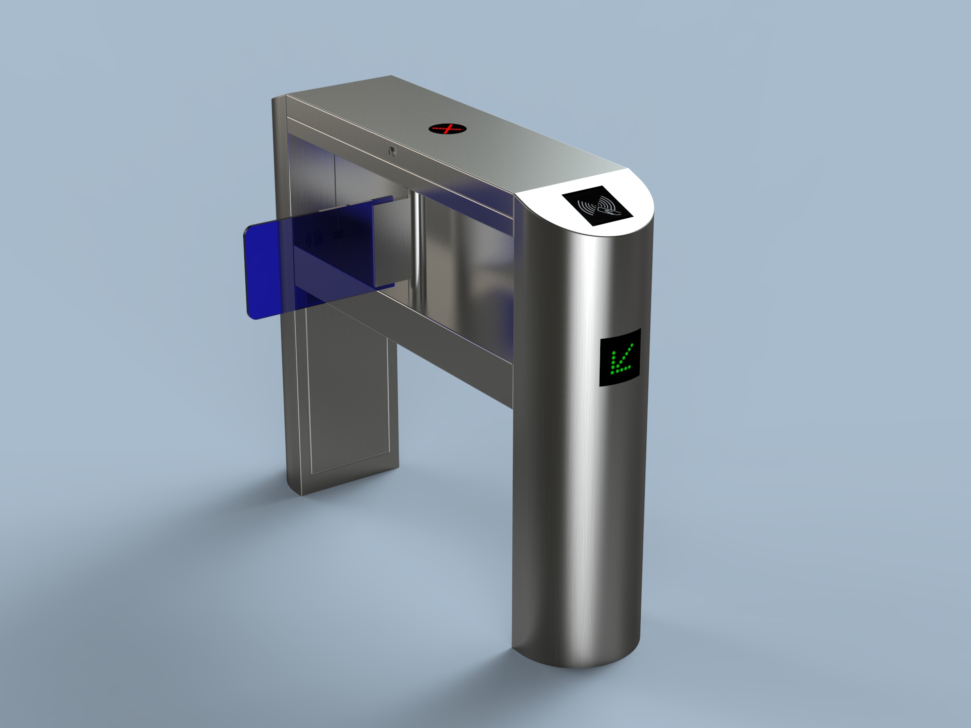 Security RFID Card Access Control Bridge Swing Turnstile with Single/Double Moter