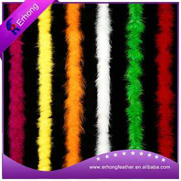 Decorative dyed fluffy rainbow feather boa