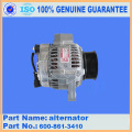Generator 600-821-8360 för Komatsu-motor S6D125-1AL