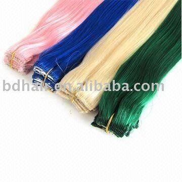 100% Remy hair extensions/ remy human hair weft